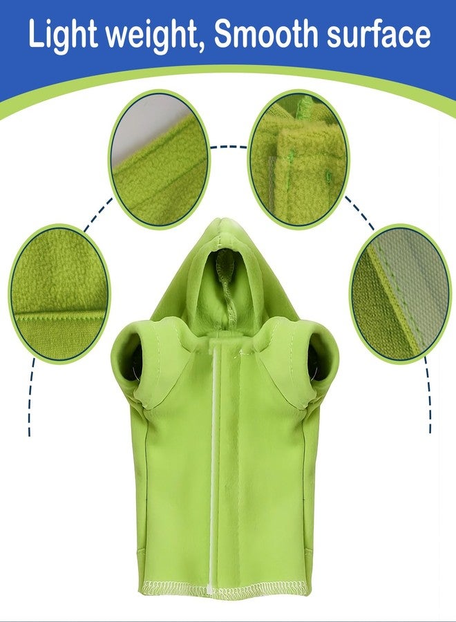 HOKABLE Lizard Clothes for Bearded Dragons Reptile Apparel Handmade Cotton Material Hoodies Gift for Lizards, Bearded Dragons, Crested Geckos, and Chameleons（Mint Green） - Image 4